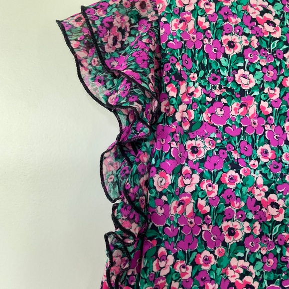 Women's Harper Rose Ruffle Sleeve & Skirt Ditsy Floral Print Mini Dress - Picture 5 of 8